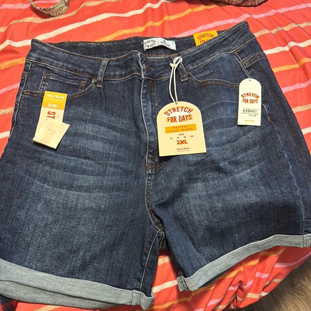 Women's Denim Shorts - Blue